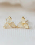 Birthstone Studs | October | Gold