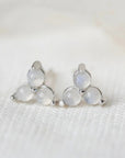 Birthstone Studs | October | Silver