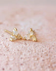 Birthstone Studs | October | Gold