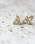 Birthstone Studs | August | Gold