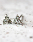 Birthstone Studs | August | Silver