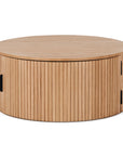 Slat Round Coffee Table