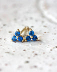 Birthstone Studs | September | Gold