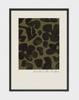 Gucci Flower Market Print | Khaki | Black Frame A2