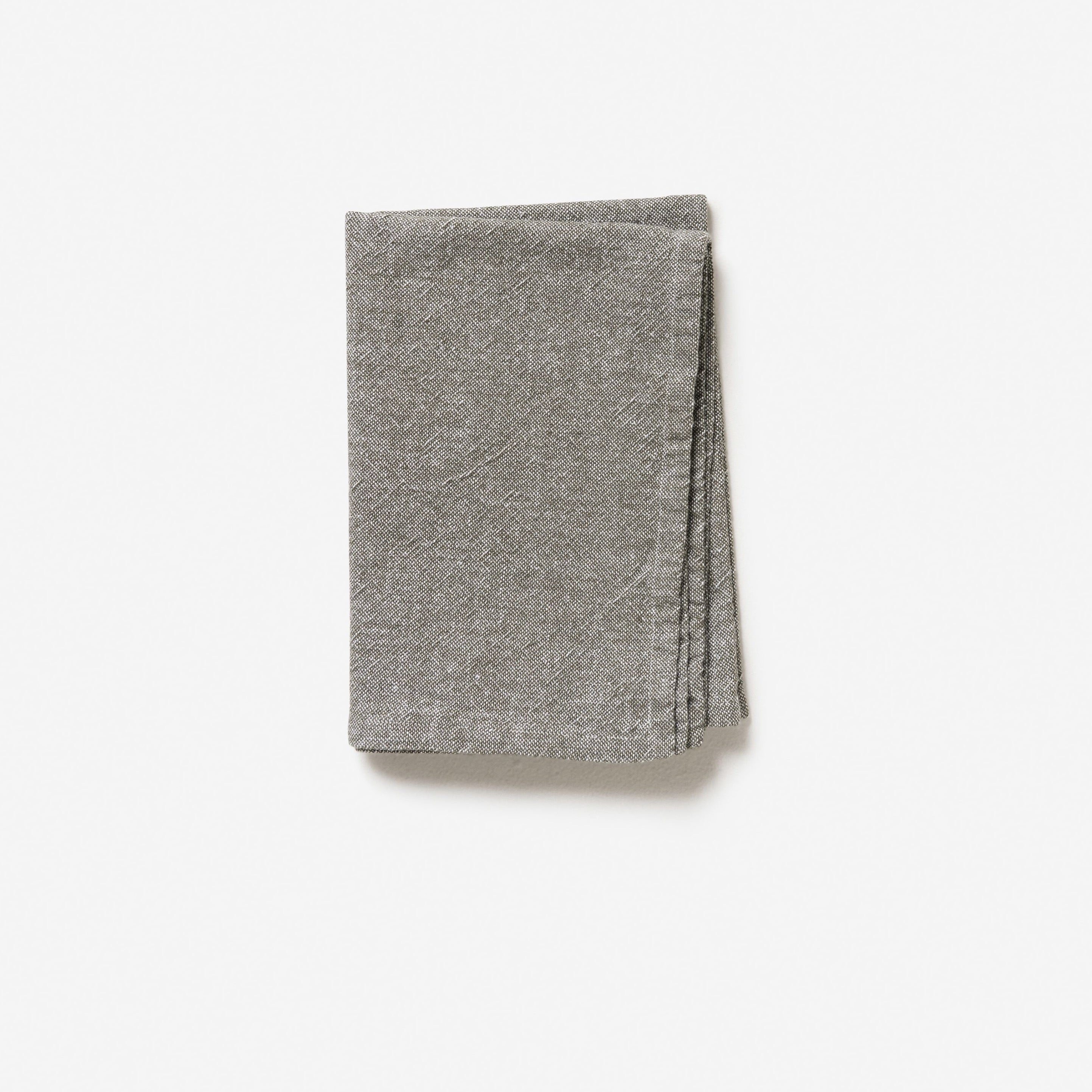 Washed Cotton Tea Towel | Olive