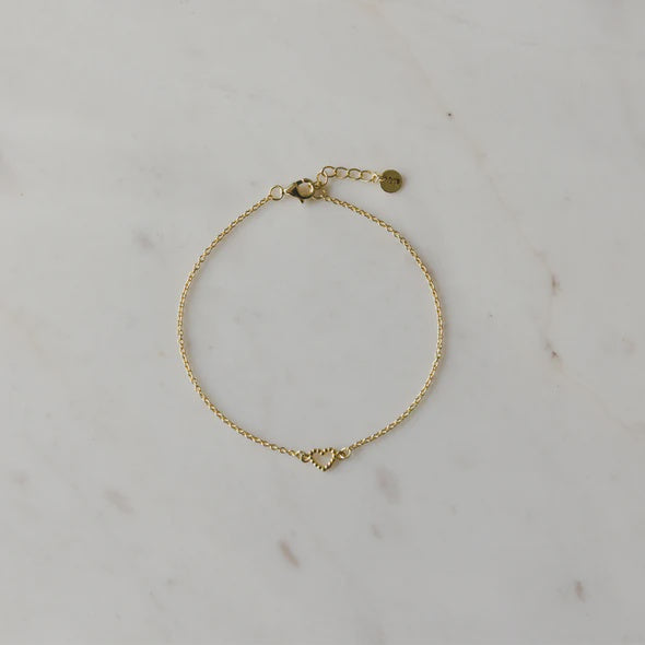 Dotty Love Bracelet | Gold