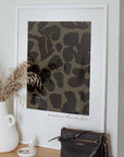 Gucci Flower Market Print | Khaki | White Frame A2