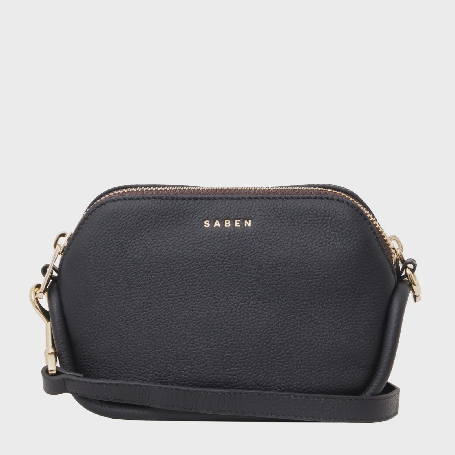 Odile Crossbody | Black + Suede