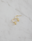 She Shell Hoop Studs | Gold