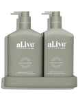 Wash & Lotion Duo + Tray - Green Pepper & Lotus