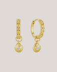 Shell Huggie Earrings - Gold