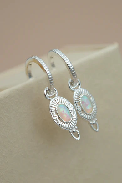 Be The Light Hoops | Silver