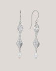 Sea Goddess Earrings - Silver