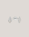 Conch Shell Studs - Silver