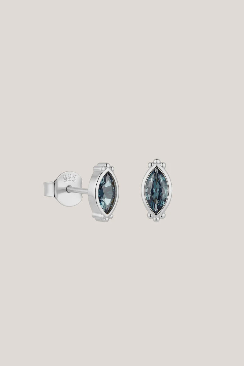 Into The Blue Studs - Silver