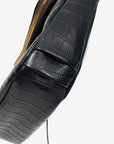 Fifi Crossbody | Black Croc