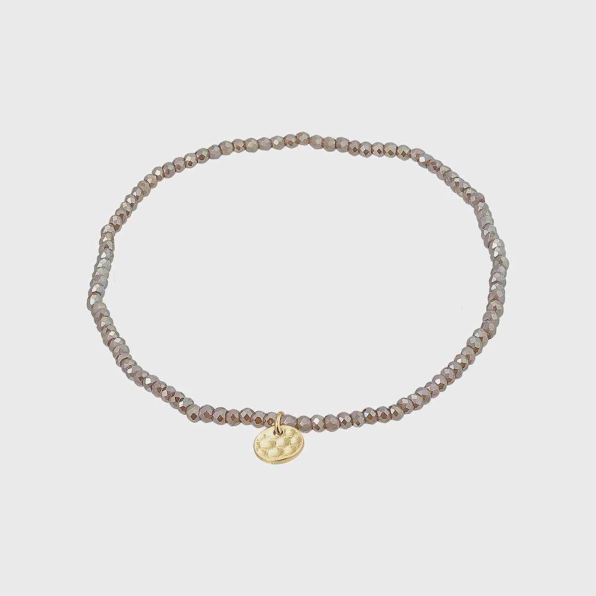 Indie Bracelet - Gold Plated - Grey