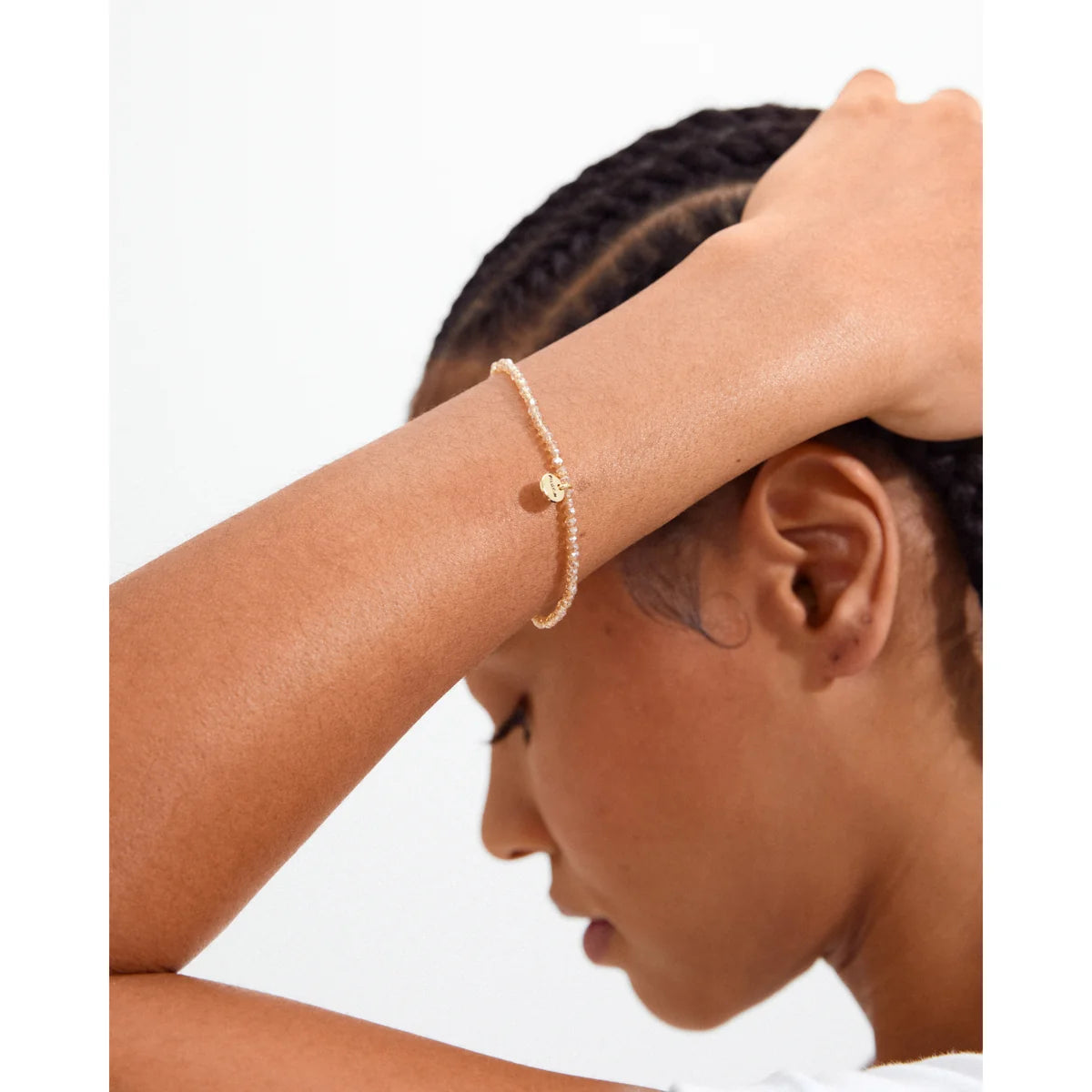 Indie Bracelet - Gold Plated - Peach
