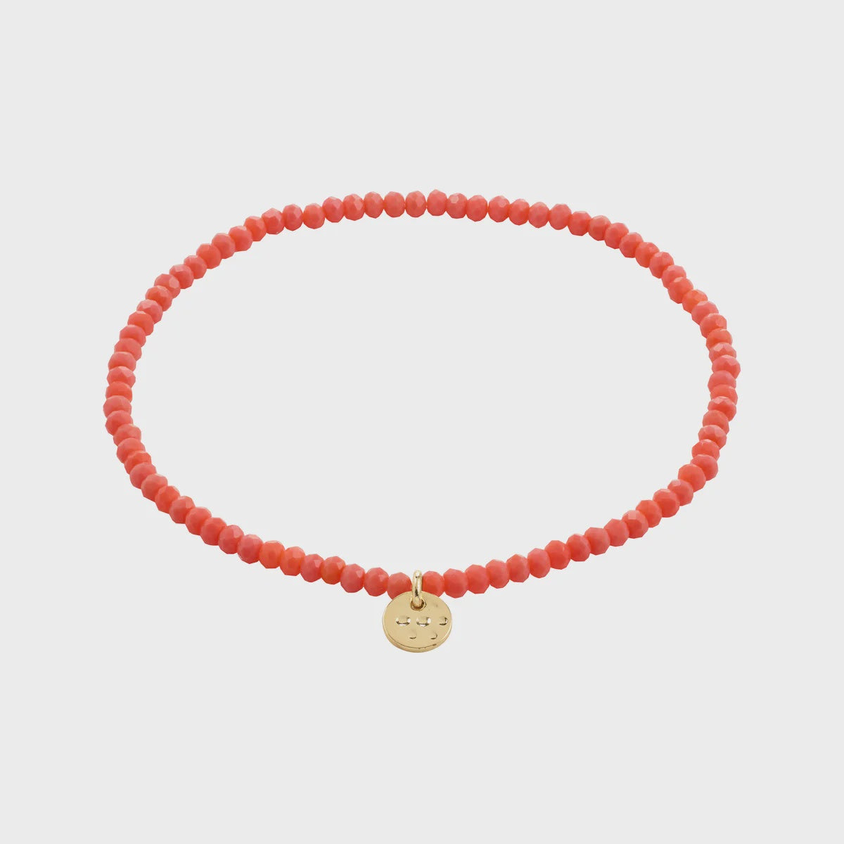 Indie Bracelet - Gold Plated - Bright Peach