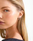 Oryth Earrings 2-In-1 Set, Silver-Plated