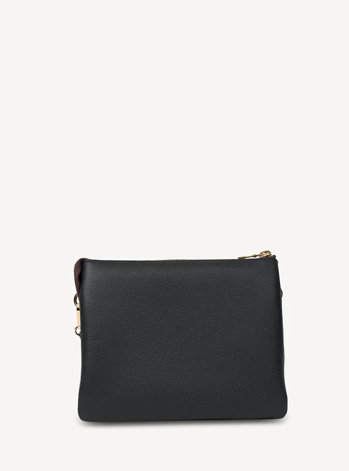 Matilda Crossbody | Black + Tonal Chain