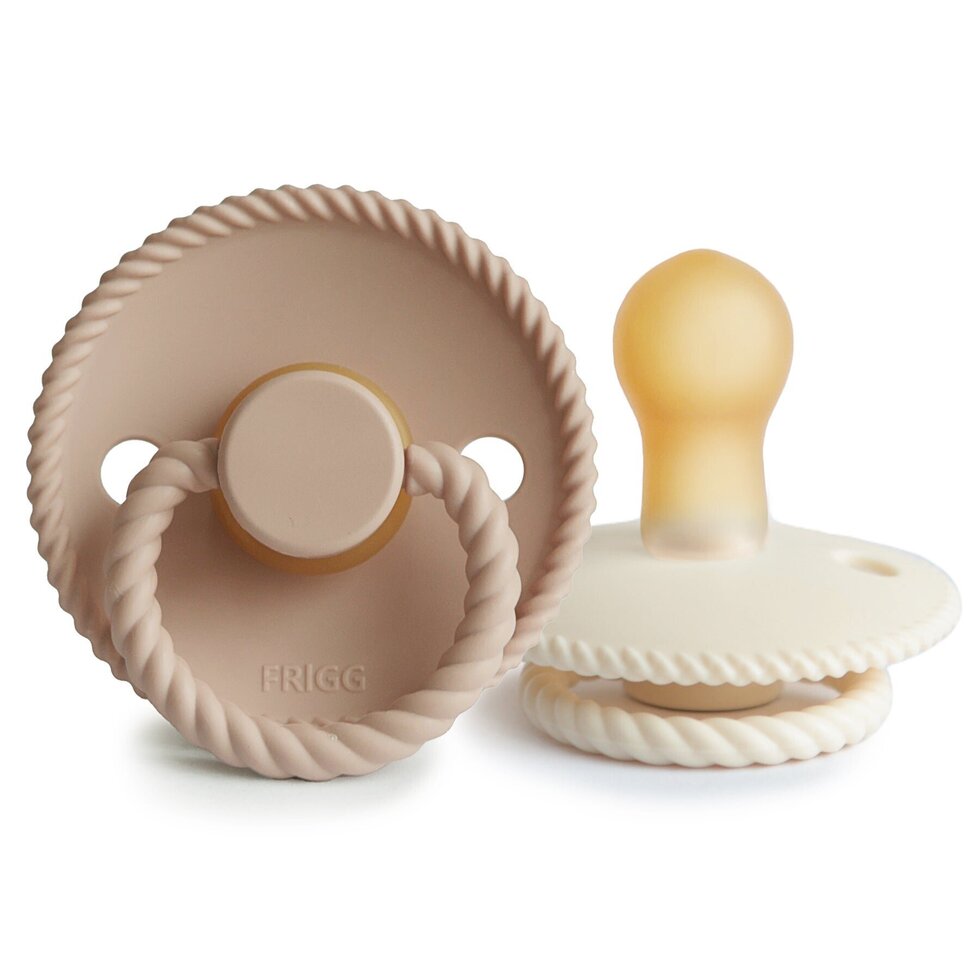 FRIGG Daisy Pacifier | Cream/Croissant | 2 Pack