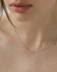 Dotty Love Necklace | Silver