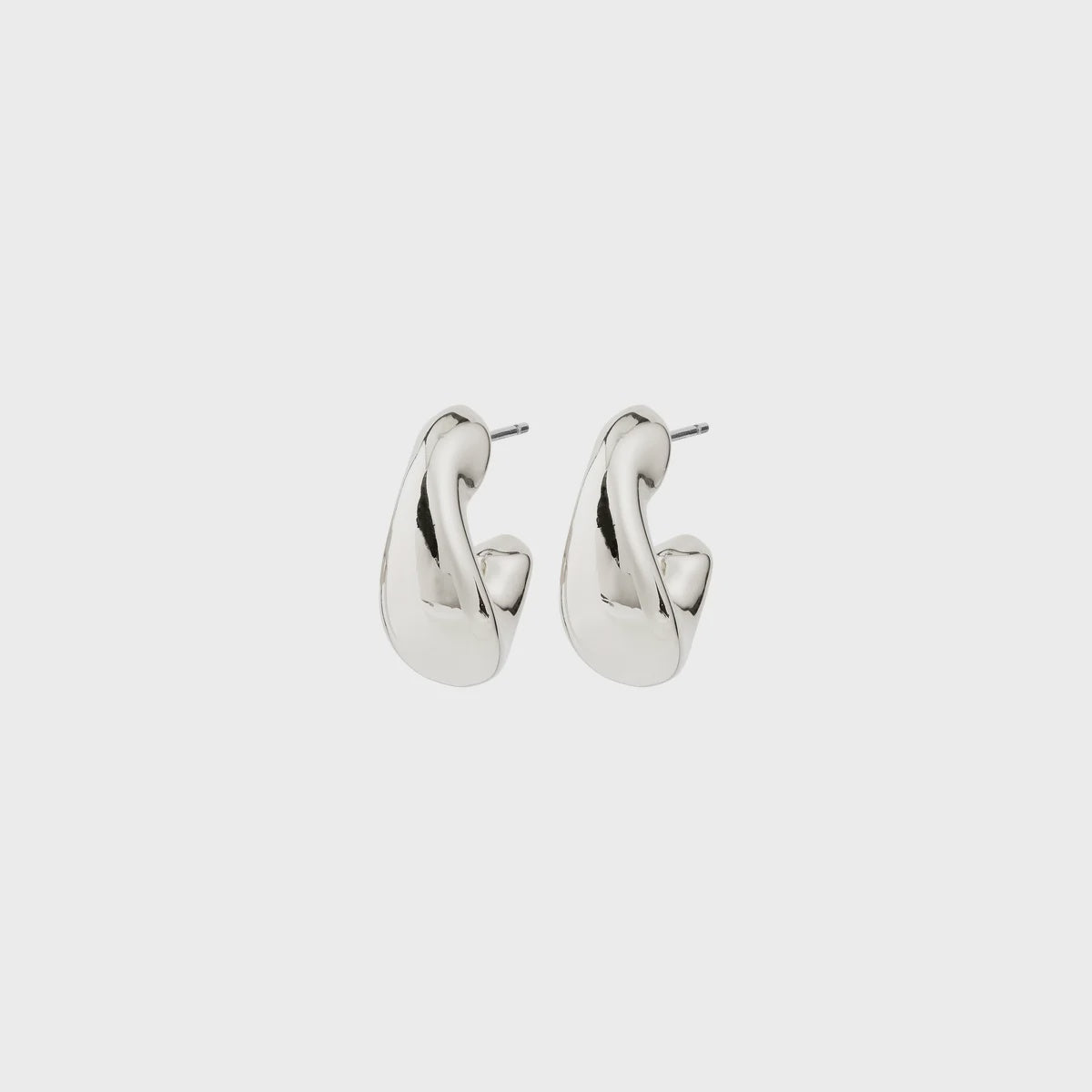 Jennings Hoop Earrings - Silver Plated