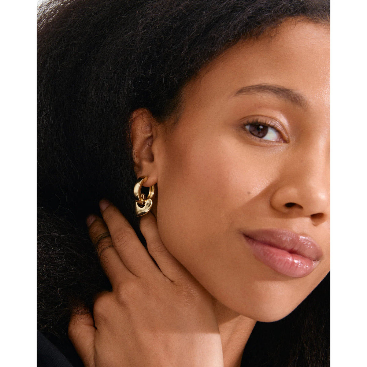 Iokaste Recycled Chunky Hoops - Gold Plated