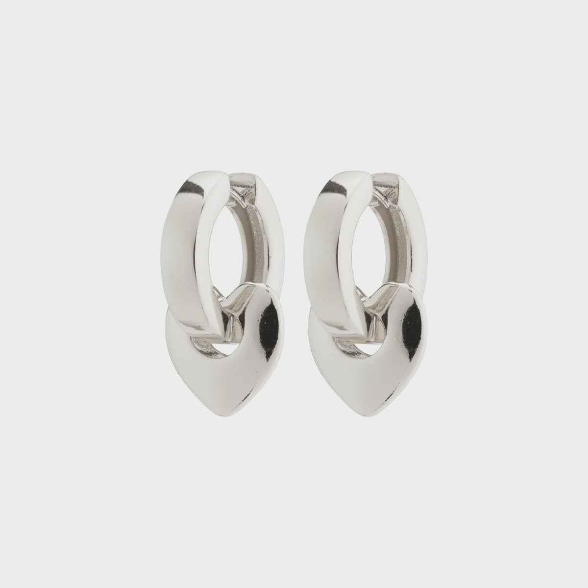 Iokaste Recycled Chunky Hoops - Silver Plated