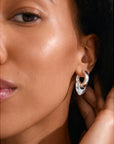 Iokaste Recycled Chunky Hoops - Silver Plated