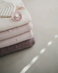 Knitted Blanket - Textured Dots Blush