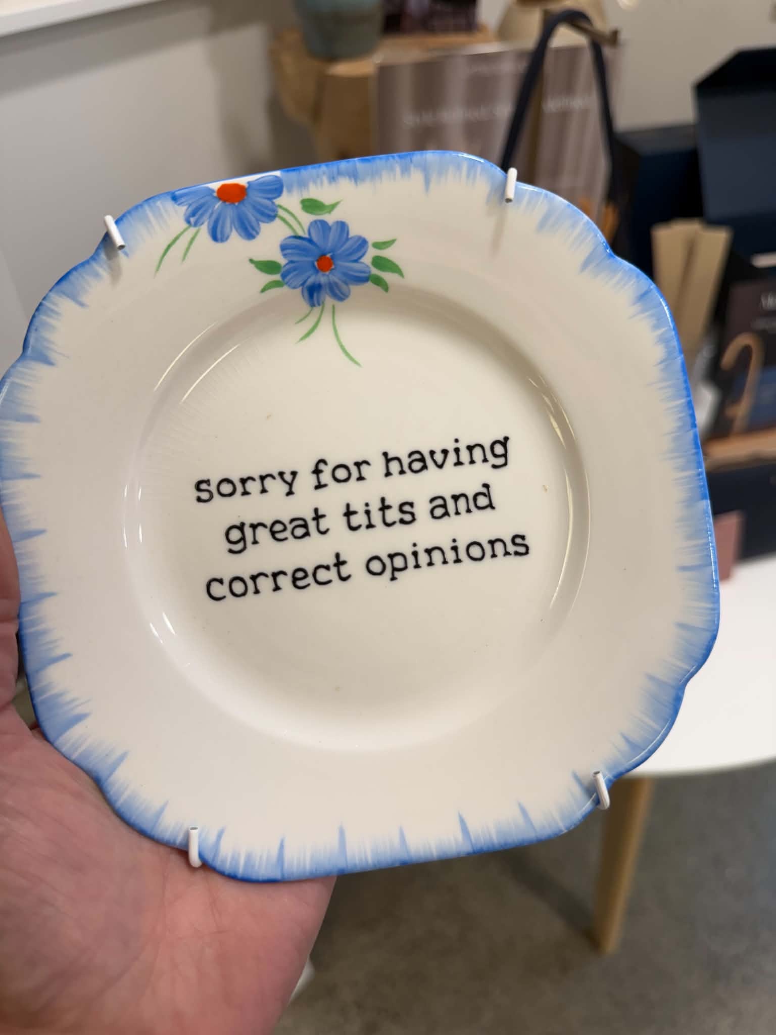 Sorry For Having Great Tits &amp; Correct Opinions | Blue Floral