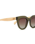 MILLA KHAKI - Khaki Gradient Lens and White Maple Arms