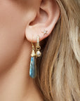 Shell Huggie Earrings - Gold