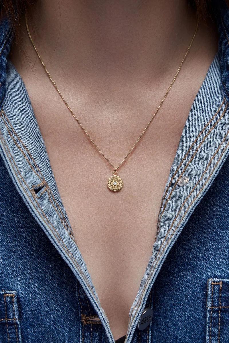 Cloud Nine Symbol Necklace - Gold