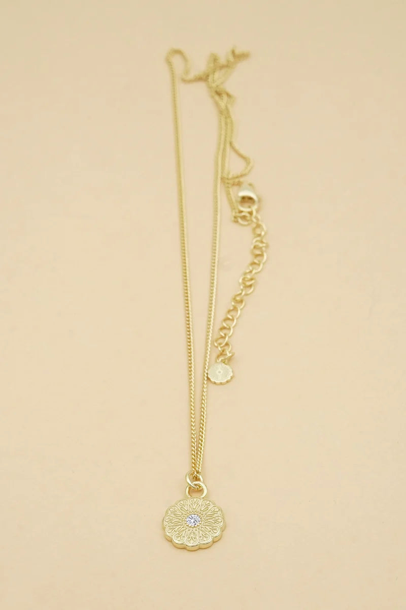 Cloud Nine Symbol Necklace - Gold