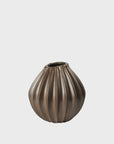 BROSTE Vase Wide - Antique Brown | Medium