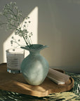 BROSTE Vase Florentina - Glossy Sage Green
