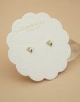 Fantail Studs | Blue - Gold