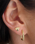 Fantail Studs - Gold