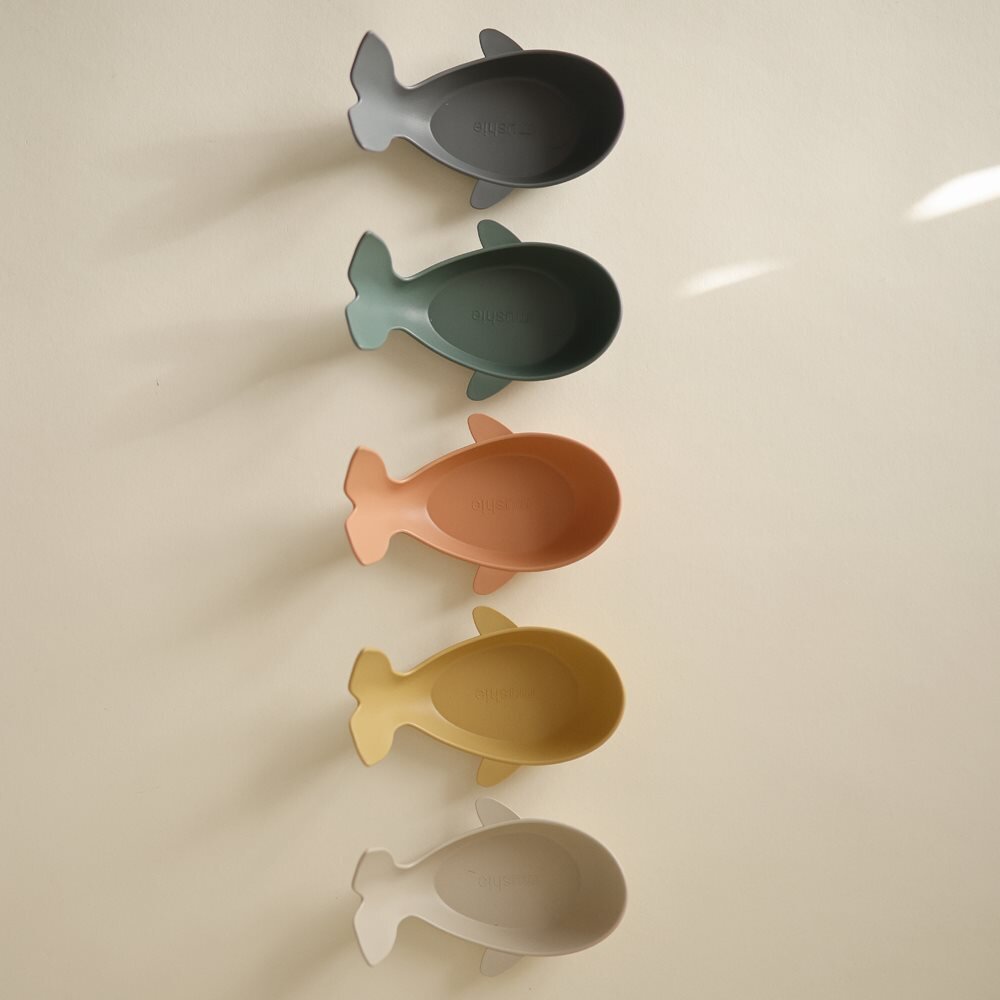 Mushie Whale Bath Stackers - Retro