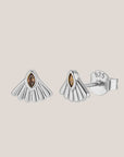 Fantail Studs - Silver