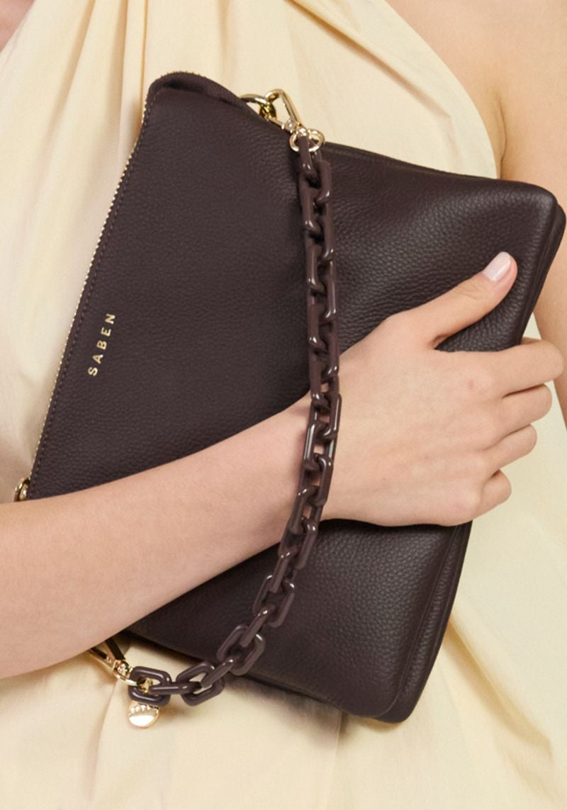 Matilda Crossbody | Cocao + Tonal Chain