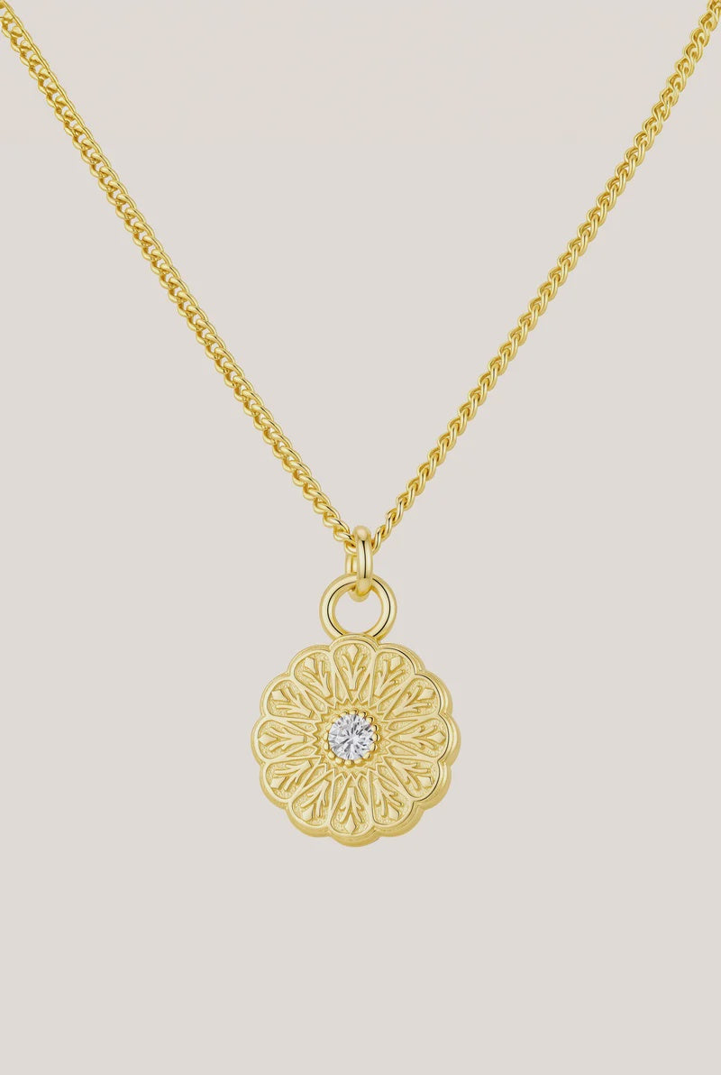 Cloud Nine Symbol Necklace - Gold