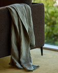 Oslo Lambswool Throw | Kale / Cashew