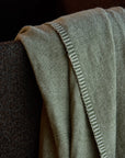 Oslo Lambswool Throw | Kale / Cashew