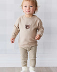 Organic Cotton Damien Sweatshirt - Fawn Bear