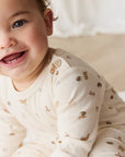 Organic Cotton Fernley Bodysuit - Forest Gathering