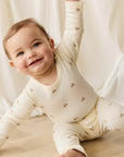 Organic Cotton Fernley Bodysuit - Forest Night Acorns